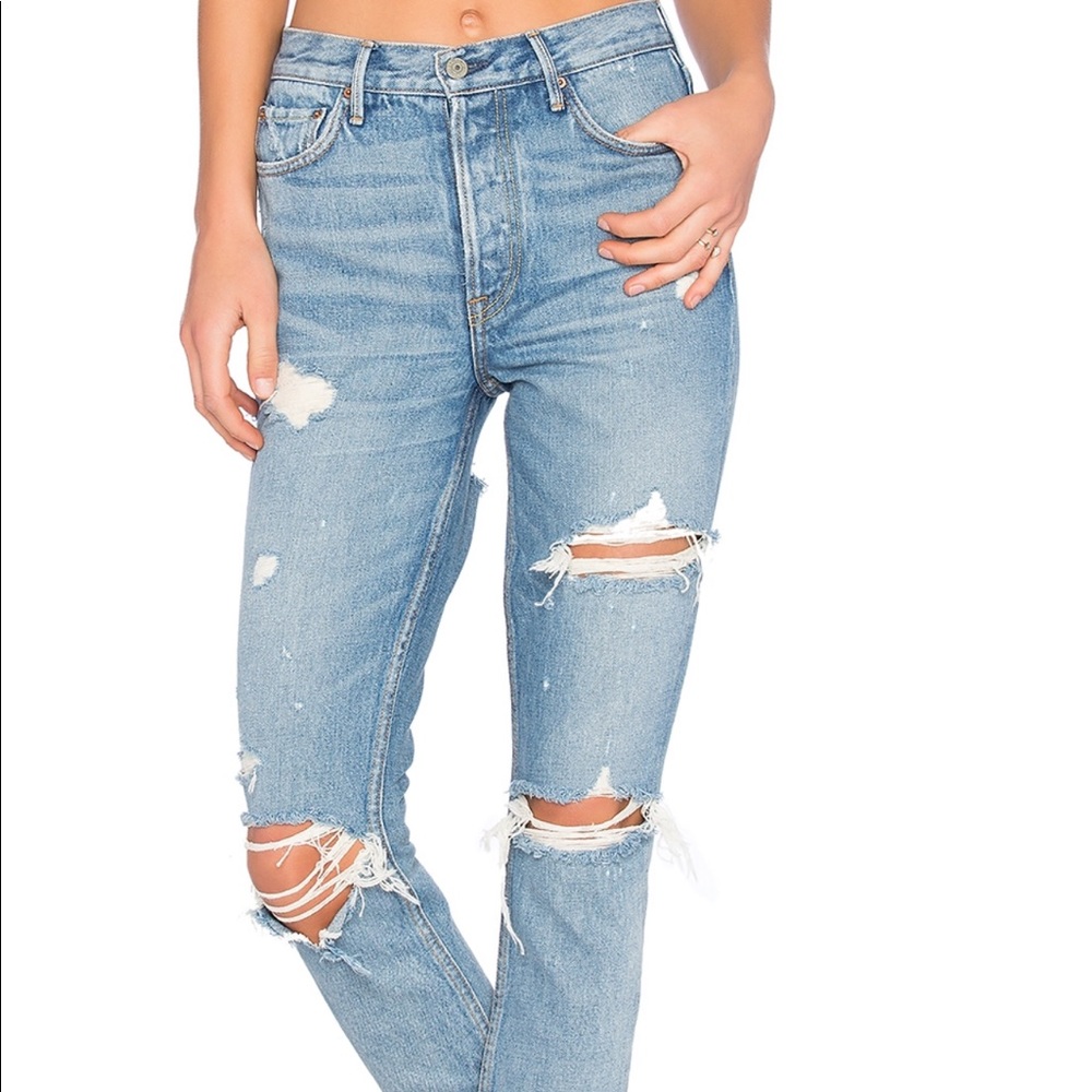 GRLFRND Karolina High Rise Skinny Jean w/Butt-Slit